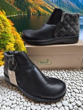 Naot Sintra Leather Ankle Booties Boots Women's Sz 5.5 Eu 36 $225 🆕️